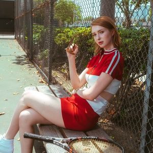 Red & white sporty set ❤